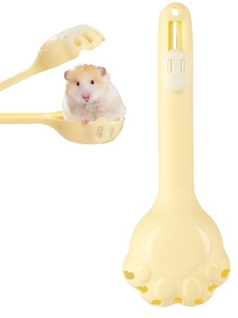 Bexdug Pince De Nourriture pour Hamsters - Outil Anti-Morsure pour Attraper Les Hamsters - Pelle À Excréments Portable pour Furets Chinchillas Petits Animaux Hérissons Lapins Néerlandais