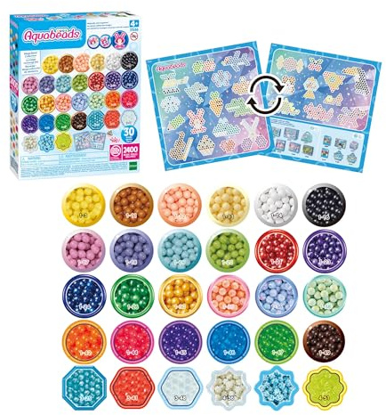 Aquabeads - La méga Recharge Mix - Kit de Loisirs créatifs - Activité Manuelle Enfants en Toute autonomie - Recharge de Perles Qui collent avec de l'eau - Jouet Enfant 4 Ans et + - 35166