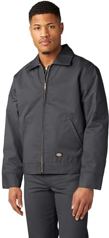 Dickies Lined Eisenhower-Chaqueta Hombre, Gris (Charcoal Grey ch), Large