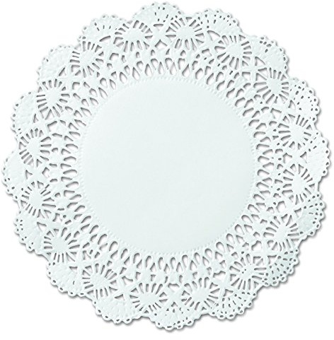 Hoffmaster 500238 10 White Round Cambridge Lace Doily (Case of 1,000)