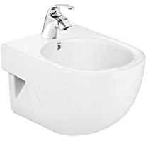 Roca,Meridian,Bidé suspendido compacto sin tapa,Blanco,360mm x 480mm x 300mm,A357246000