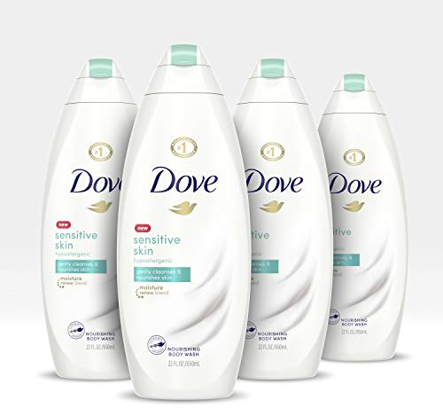 Dove Body Wash Nourishing Sensitive Skin Sulfate Free and Hypoallergenic 22 oz 4 count