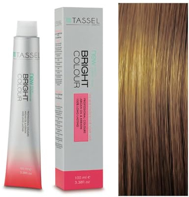 Tassel - Tinte Permanente Capilar Nº7.71 Rubio Medio Marrón Frío - Mujer - 100 ml - Color Neutro Profesional con Argán y Keratina