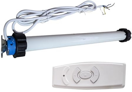 Moteur pour Stores Motorisés ou Volets Roulants Électriques, adapté pour Store Enrouleur Extérieur et Stores à Bras Extensibles (Moteur avec Télécommande)