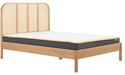Birlea Margot Double Rattan Bed Oak