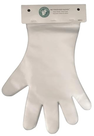 No Touch Easy Gloves Disposable CPE Gloves - FDA Compliant - Latex-Free - Powder-Free - Clear Embossed - Multi-Purpose for Food Handling, Cleaning, & General Use - 3000 Gloves (60 Pack, XL)