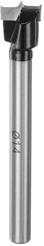 QUARKZMAN Forstner-Bohrer 14mm (9/16) aus Wolframkarbid, Holz-Forstner-Bit Öffner Cutter für Scharnierlochbohrungen in der Holzbearbeitung, Schwarz