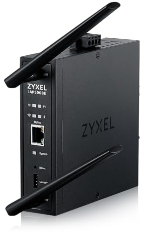 Zyxel WiFi 7 BE5000 Access Point Wireless | Design Industriale Robusto | 2,5 Gb 4-Stream Dual-Radio | Installazione Flessibile | App Nebula, Cloud, Controller o Standalone [IAP500BE]