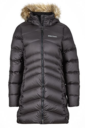 Marmot Wm's Montreal Coat Insulated Hooded Winter Coat Donna, Black, M