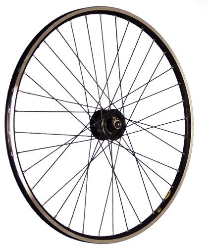 28 Pulgadas Rueda Delantera Bici Dinamo buje Alfine Sport Negro