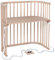 babybay Boxspring Beistellbett aus massivem Buchenholz / kompakt & verwandelbar / Kinderbett Höhe stufenlos verstellbar & umweltfreundlich / mitwachsendes Babybett (natur unbehandelt)