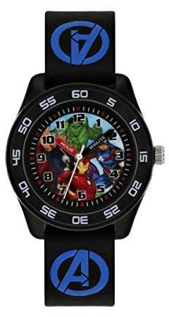 Avengers Boys Quartz Watch, Analogue Display and Rubber Strap AVG9007