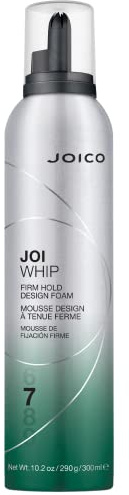 Joico JoiWhip Firm Hold Designing Foam | For Most Hair Types | Add Volume & Body | Boost Shine | Control Frizz & Flyaways | Heat, Humidity, & Pollution Protection | Silicone & Paraben Free | 300mL