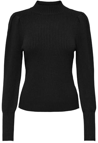 Only Onlkatia L/S Suéter de Cuello Alto KNT Noos para Mujer, Negro, S