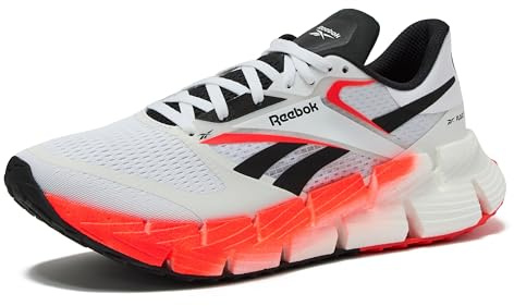 Reebok Sneaker Floatzig 1 da Uomo, Footweaer Bianco/Arancione Flare/Core Black, 41 EU