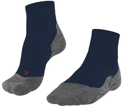 FALKE TK5 Wander Short M Sso lana hilo funcional antiampollas finos 1 par, Calcetines para senderismo Hombre, Azul Blue Pond 6598, 44-45