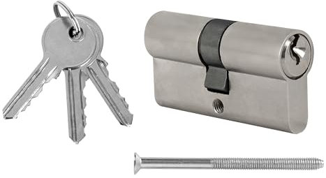 Cilindro de cierre 30/30 para cerradura de puerta puerta delantera - cerradura de cilindro - cerradura de puerta delantera - cilindro de cierre de puerta - cerradura con llave - cilindro de perfil