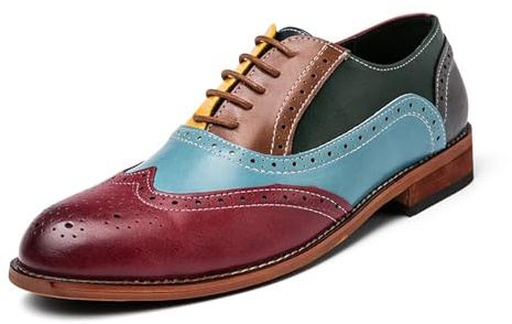 EsaSam Chaussures Oxford À Bout Golf pour Hommes Brogues Formelles Mariage Affaires,Color,44 EU