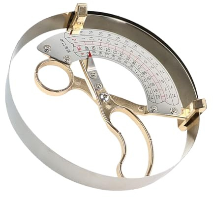 Davivian Medición De Talla De Sombrero | Instrumento de Medición de Perímetro Cefálico | Regla Ergonómica De Circunferencia Interior Para Coser, Acuchetar Y Elaborar Sombreros