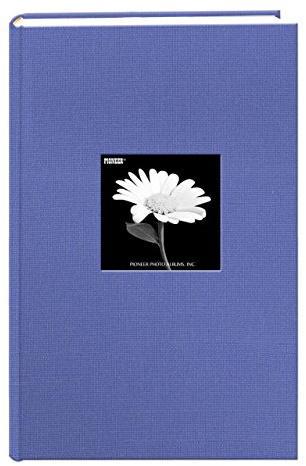 Fabric Frame Cover Photo Album 300 Pockets Hold 4x6 Photos, Sky Blue