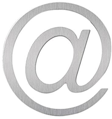 IF Metal Bookmark in Shape of @, Stainless Steel