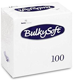 3000 BULKY Soft tovaglioli – 1/4 volte – 24 x 24 cm di 2 strati – lavagna tovaglioli – Bianco