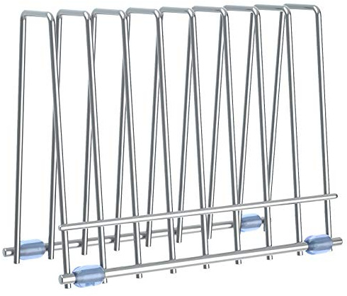Portaborse Riutilizzabili, Stendibiancheria per Borse Portaoggetti, Supporto in Acciaio Inossidabile per Borse Riutilizzabili, Scaffale per Libri da Tavolo per Organizer per File