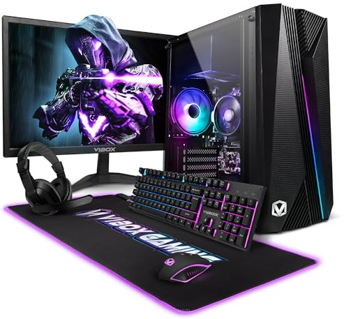 Vibox VI-44 PC Gaming Fisso Completo • 22 Monitor • Ryzen 3 3200G 4,0GHz • Radeon Vega 8 • 16GB RAM • 2TB HDD • 240GB SSD • Windows 11 • WiFi