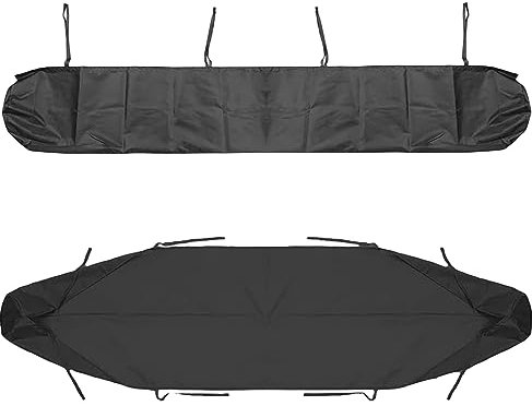 Housse de Auvent Jardin Protection, 2m-5m Housse de Protection Anti-poussière pour Canopy Shelter De Terrasse Meubles, Protection imperméable en Hiver (4M, Noir)