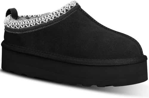 Tasman Pantofole da donna Dupes Platform Tazz Slipper Short Ankle Boot Pelliccia Foderate in Pile Sneakers Casa slippers Stivali Antiscivolo Per Outdoor