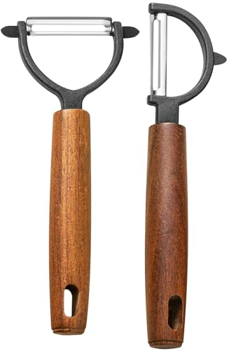 Dachiy 2 Pezzi Pelapatate, Pelapatate Professionale, Pela Verdure, Sbucciatore Manuale, Impugnatura Ergonomica, Per Pelare Patate, Carote E Verdure Varie E Frutta, Adatto Per Campeggi In Famiglia