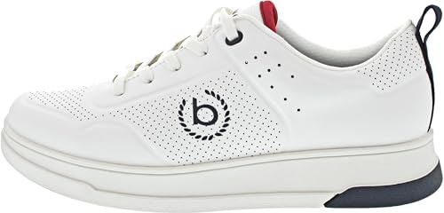 Bagatt Baskets basses pour homme Semelle intérieure amovible, Blanc (2000), 45 EU