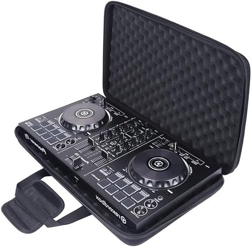 AKOZLIN Hartschalenkoffer für Pioneer DDJ-FLX4 DDJ-SB SB2 SB3 RB, Portable DJ Controller Eva Tragetasche, Tragetasche Schutztasche Aufbewahrungstasche Schutzbox Reisekoffer CTRL Case, Schwarz