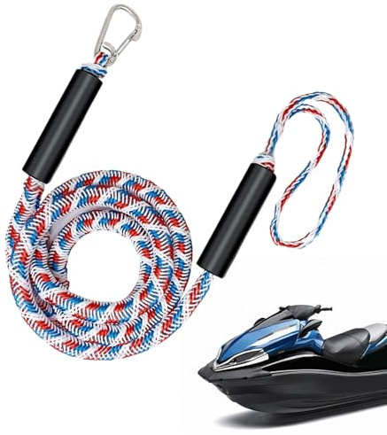 Corde élastique marine – Ligne de quai élastique réglable, cordon de canoë haute résistance, câble de remorquage fiable | Sports nautiques en plein air pour la navigation de plaisance Kayak Ski Wa