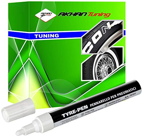 74101 - Pennarello per pneumatici Tyre penna vernice - Bianco ad alta resistenza istante secco metallo pennarello