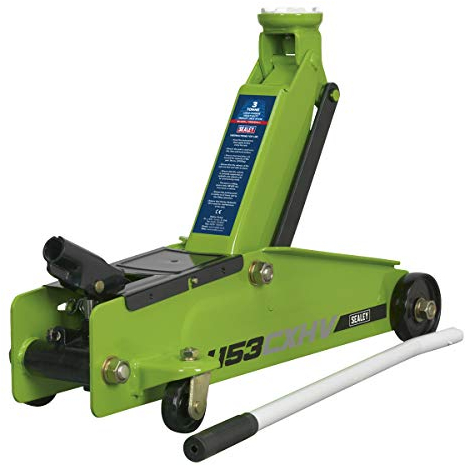 Sealey 1153Cxhv Trolley Jack 3Tonne Long Chassis Heavy-Duty Hi-Vis