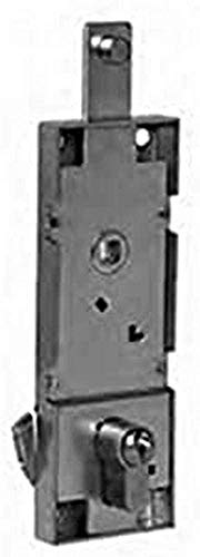 Cerradura de puerta basculante sin cilindro, distancia entre ejes 70 mm, con palanca de desbloqueo antirobo