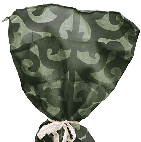 AFP Jutesack Pflanzen Bedruckt, grün, 60 x 80cm, 230g/qm Feste Qualität - Naturmaterial Winterschutz Rosen/Frostschutz Blumenkübel/Gartendeko / 2 Jutesäckchen gratis