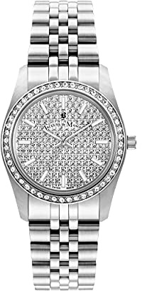 B JACQUES DU MANOIR Orologio Analogico al Quarzo Svizzero Donna con Cinturino in Acciaio Inossidabile JWL01101