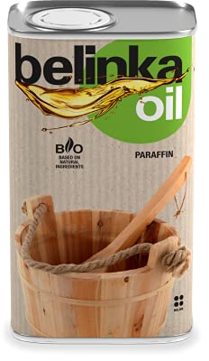 BELINKA Pflegeöl für die Sauna - 1 Liter Saunaöl - Natürliches Pflegeöl zum Schutz von Saunaholz - Schützt das Holz