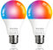 Belns Melns Alexa Glühbirne E27 Smart Lampe, Wi-Fi LED Birne Dimmbare & Warmweiß-Kaltweiß, App Steuern Kompatibel mit Alexa Echo Google Home, 2er Pack