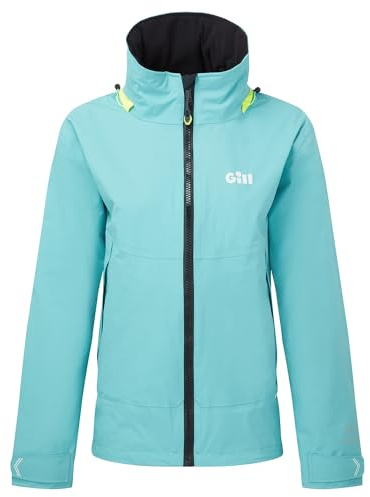 Gill Womens OS3 Coastal Sailing Jacket - Waterproof, Breathable & Stain Repellent (Marine Blue, 12)