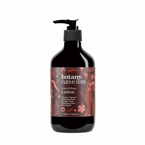 Botany Native Flora Hand and Body Lotion, Deeply Hydrating Lotion with Australian Native Plant Extracts, Leaves your Skin Soft, Smooth and Supple, Hand and Body Moisturiser 500ml