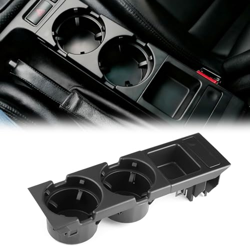 GEARMONSTER Mugghållare, mittkonsol för BMW E46 51168217953 | Mugghållare, flaskhållare, mugghållare, interiör tillbehör, reservdel, för BMW 316 318 320 323 325 328 330 M3