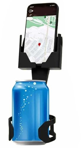 Soporte para bebidas para coche, soporte para teléfono 2 en 1, soporte para botellas de agua para coche, soporte para teléfono móvil, para SUV, autocaravana, coche, convertible