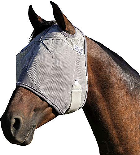 Cashel Crusader Fly Mask, Standard (Grey, Weanling)