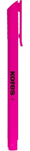 Kores Textmarkör High Liner, kilspets, 12 stycken, rosa