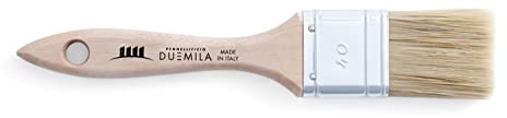 PENNELLIFICIO 2000 | Pennello Pittura, con Manico in Legno Verniciato, Pennellessa Universale, Per Smalti e Vernici, Muri, Legno, Ferro, Larghezza Ghiera 40 mm - Made in Italy