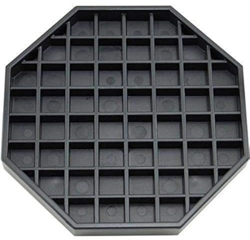 Octagon Coffee Drip Tray by Hard Black Plastic for Coffee Countertop | Drip Tray for Drink Dispenser (6 - 1 Pcs)