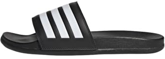 adidas Unisex Adilette Comfort Slides, Core Black/Cloud White, 12 UK